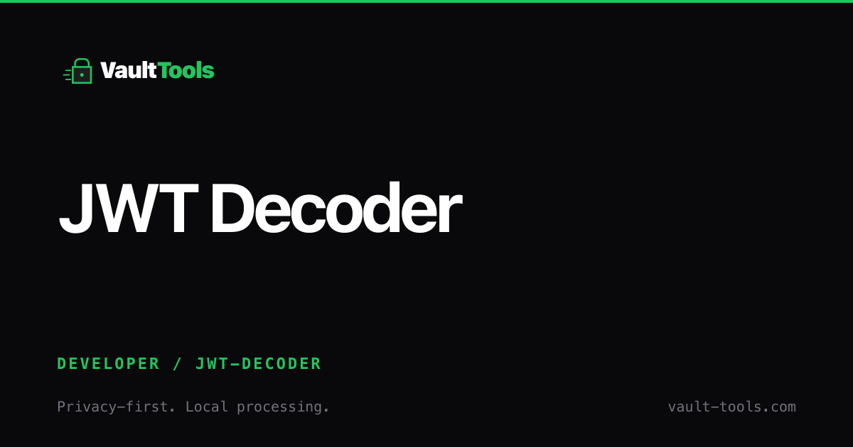 JWT Decoder Online: Decode JWT Tokens | VaultTools